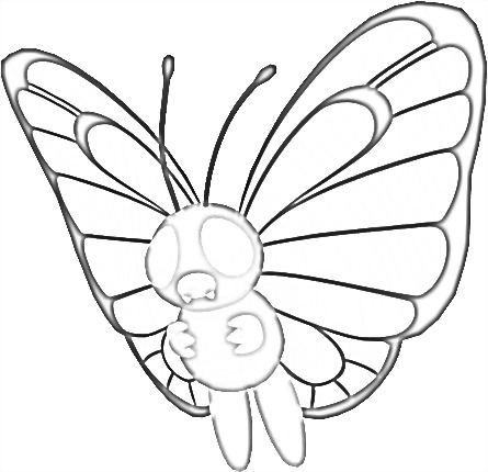 Coloriage de Papilusion