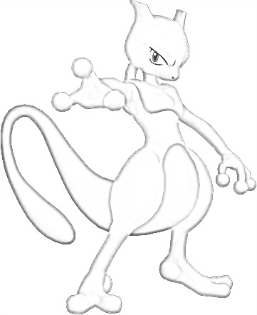 Coloriage de Mewtwo