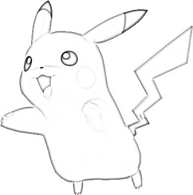 Coloriage de Pikachu