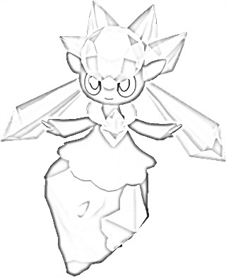 Coloriage de Diancie
