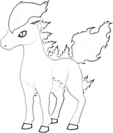 Coloriage de Ponyta